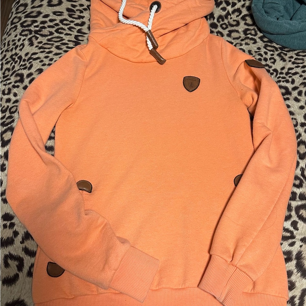 Wanakome Orange Cowl Neck Sweater
